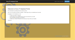 Desktop Screenshot of itshelpdesk.kony.com