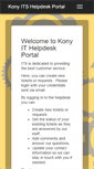 Mobile Screenshot of itshelpdesk.kony.com